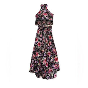 NWT Cynthia Rowley Floral Halter Top & Skirt Set Size‎ Medium